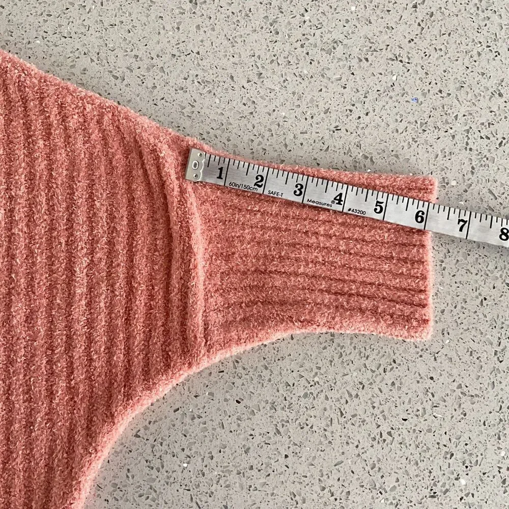 Barefoot Dreams Cardigan Ribbed Cozychic Lite Coral S - Picture 8 of 12